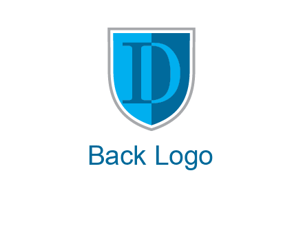 letter d inside the shield logo
