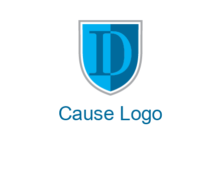 letter d inside the shield logo