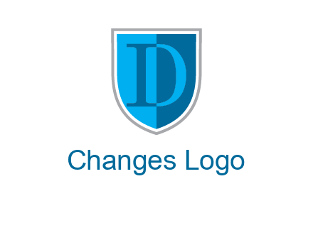 letter d inside the shield logo