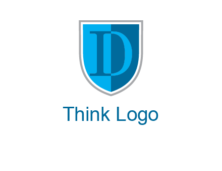 letter d inside the shield logo