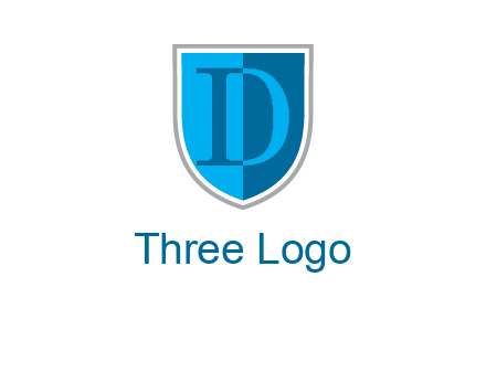 letter d inside the shield logo