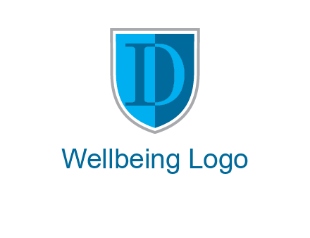letter d inside the shield logo