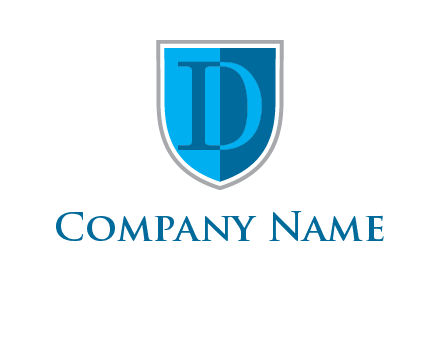 letter d inside the shield logo