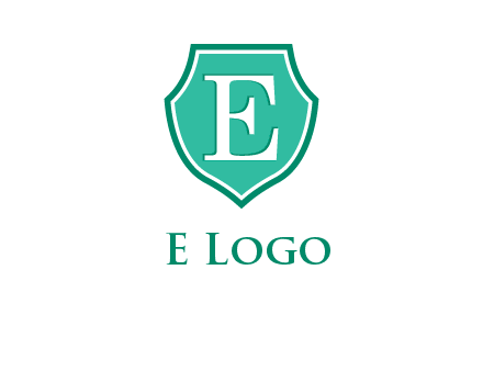 letter e inside the shield logo