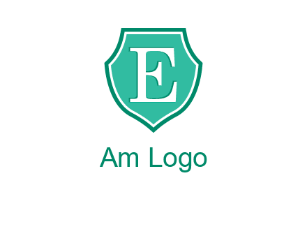 letter e inside the shield logo
