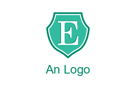 letter e inside the shield logo