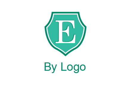 letter e inside the shield logo