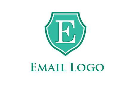letter e inside the shield logo