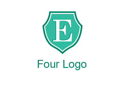 letter e inside the shield logo