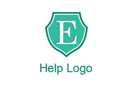 letter e inside the shield logo