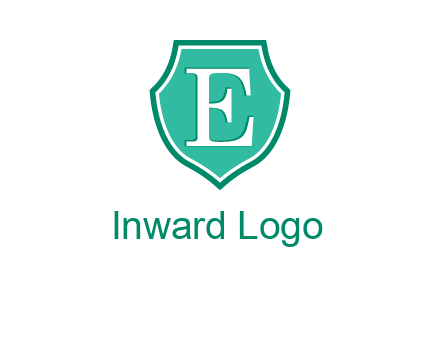 letter e inside the shield logo