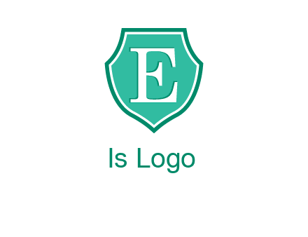 letter e inside the shield logo