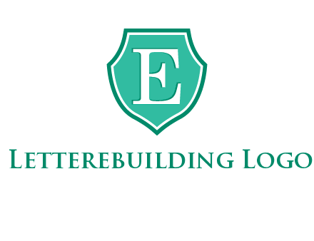 letter e inside the shield logo