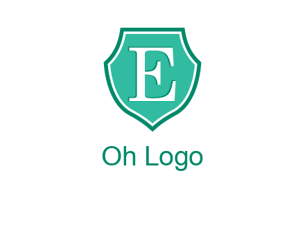letter e inside the shield logo
