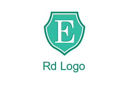 letter e inside the shield logo