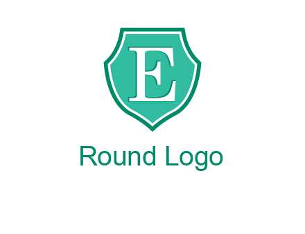 letter e inside the shield logo