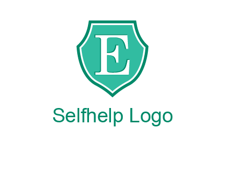 letter e inside the shield logo