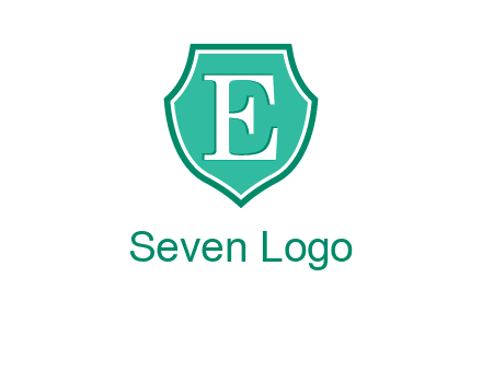 letter e inside the shield logo