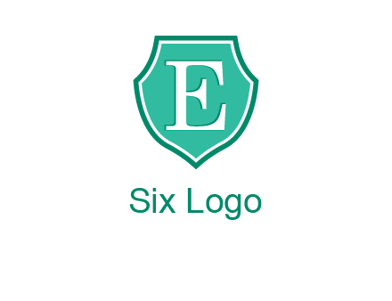 letter e inside the shield logo