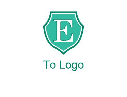 letter e inside the shield logo