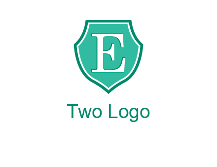 letter e inside the shield logo