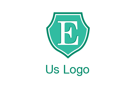 letter e inside the shield logo
