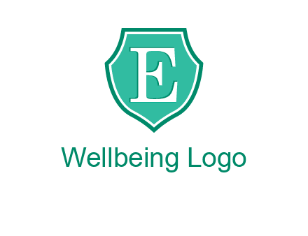 letter e inside the shield logo