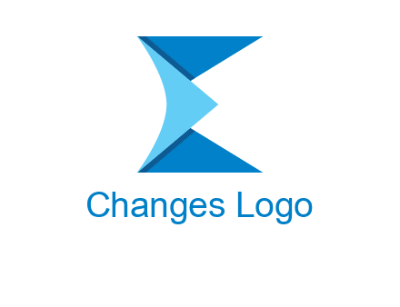 letter e forming envelope logo