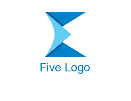 letter e forming envelope logo