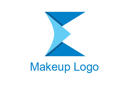 letter e forming envelope logo