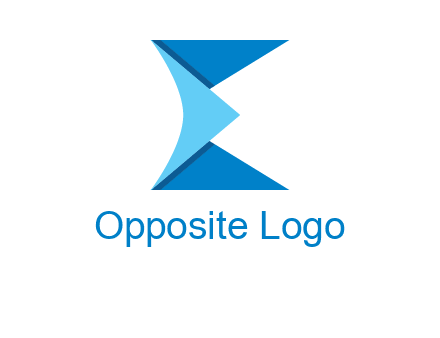 letter e forming envelope logo