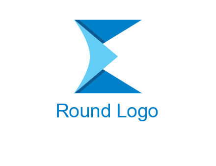 letter e forming envelope logo