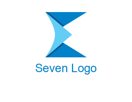 letter e forming envelope logo