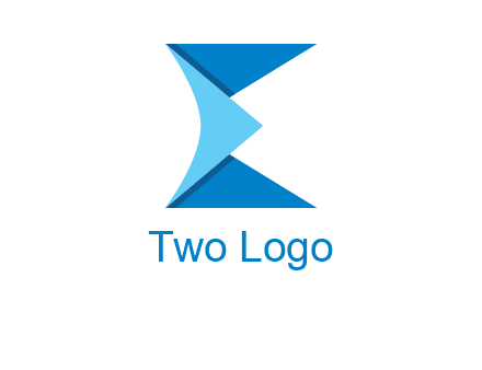 letter e forming envelope logo