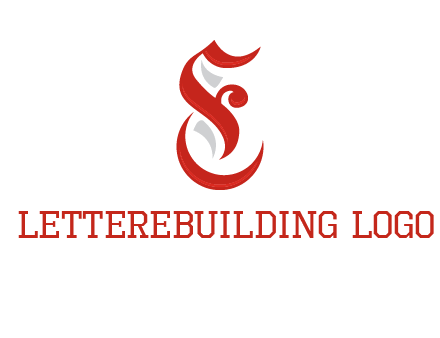 abstract swooshes forming letter F and letter E