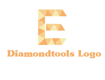 triangles forming letter e with stars logo