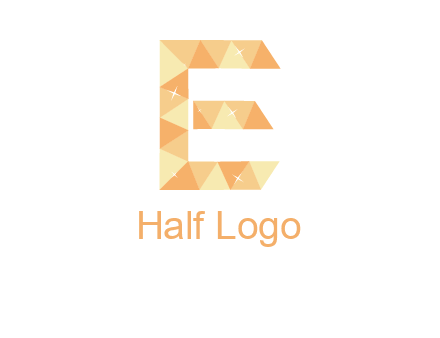 triangles forming letter e with stars logo