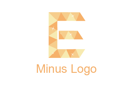 triangles forming letter e with stars logo