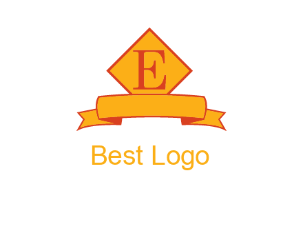 letter e inside the emblem logo