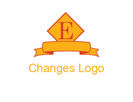 letter e inside the emblem logo