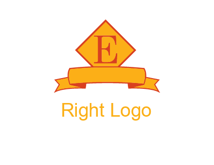 letter e inside the emblem logo