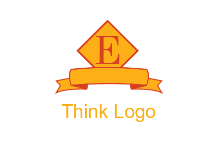 letter e inside the emblem logo