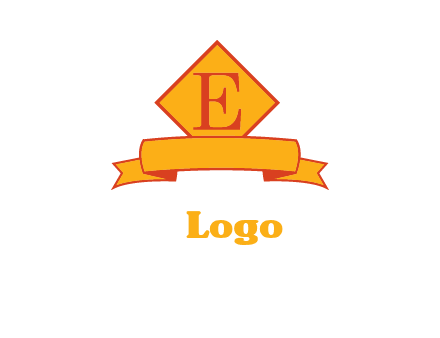letter e inside the emblem logo