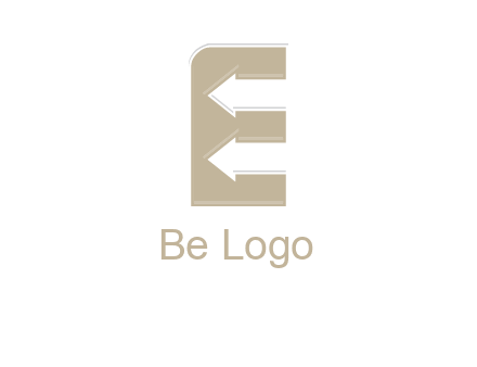 arrows inside the letter e logo