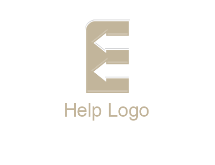 arrows inside the letter e logo