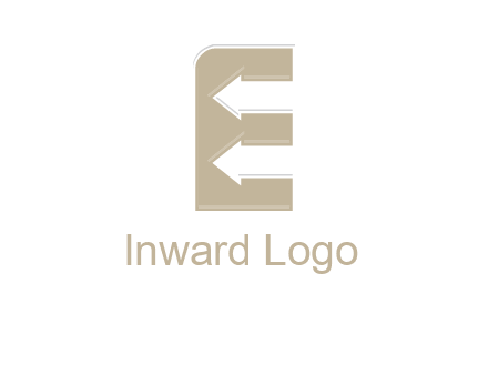 arrows inside the letter e logo