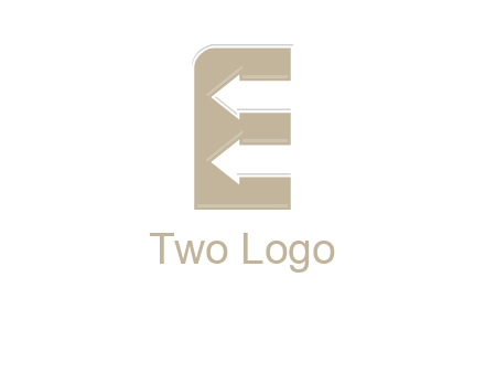 arrows inside the letter e logo