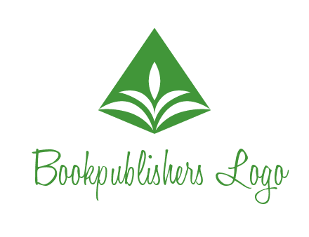 abstract plant in rhombus agriculture logo