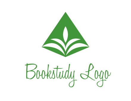 abstract plant in rhombus agriculture logo