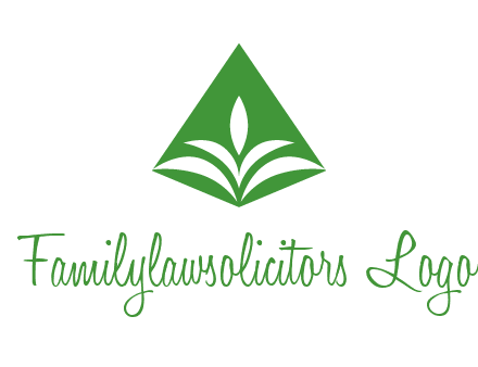 abstract plant in rhombus agriculture logo